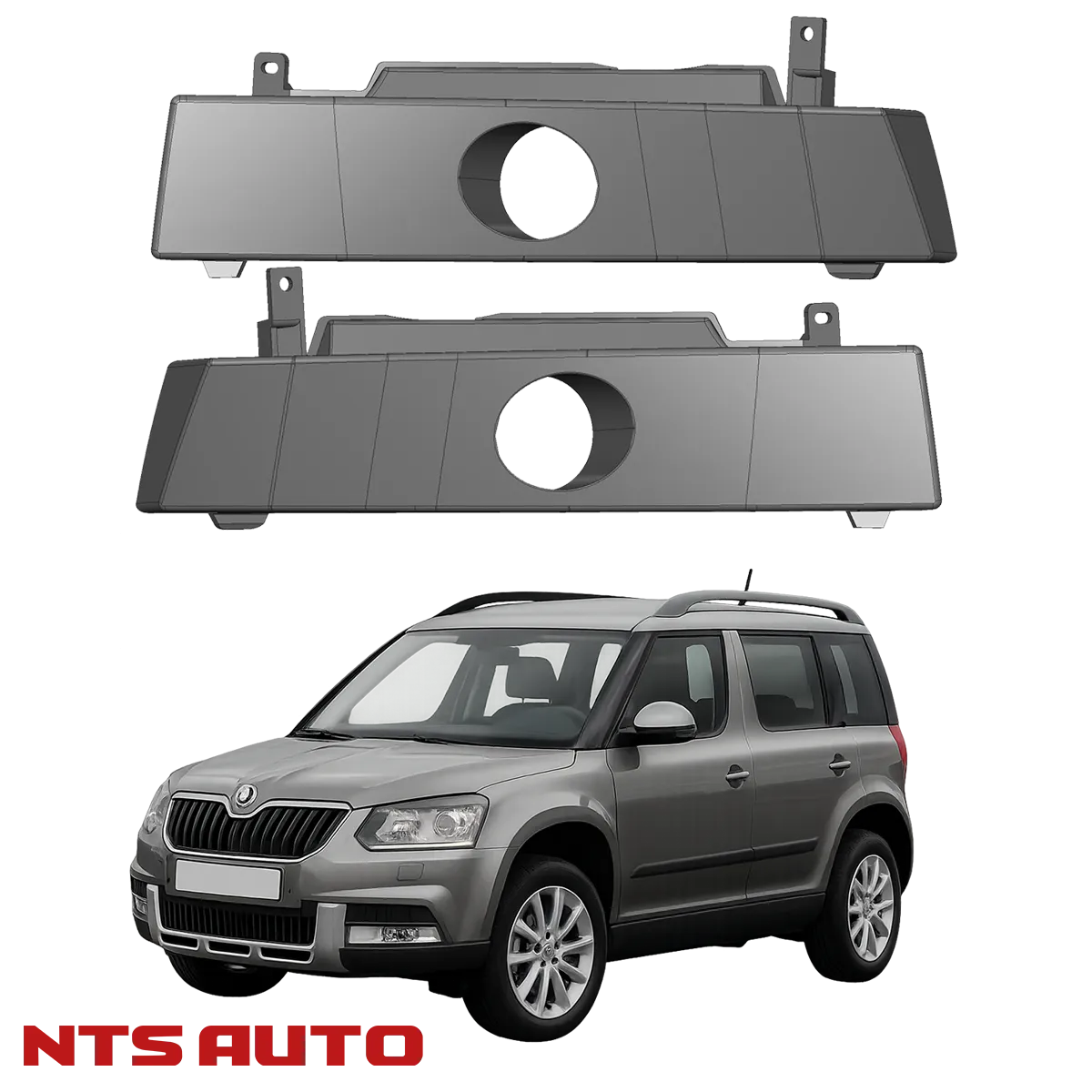 Крепление изготовленное на 3D принтере для SKODA Yeti 2013-2018 OUTDOOR 2 дюйма