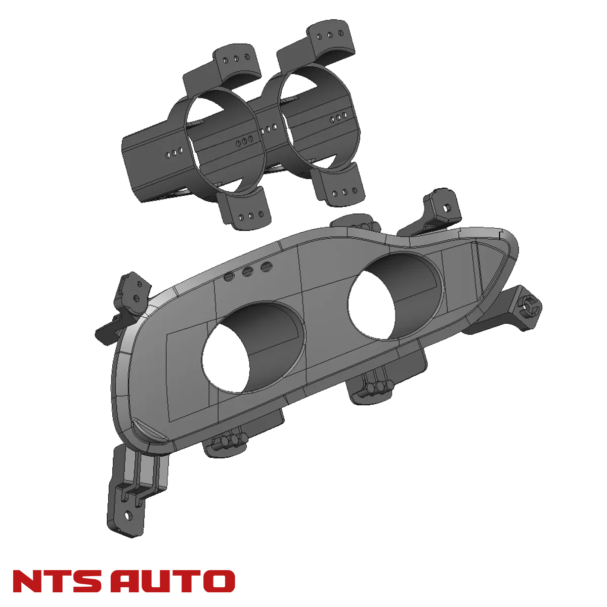 Крепление изготовленное на 3D принтере для Hyundai Solaris 2 2017-20 (Взамен ДХО)