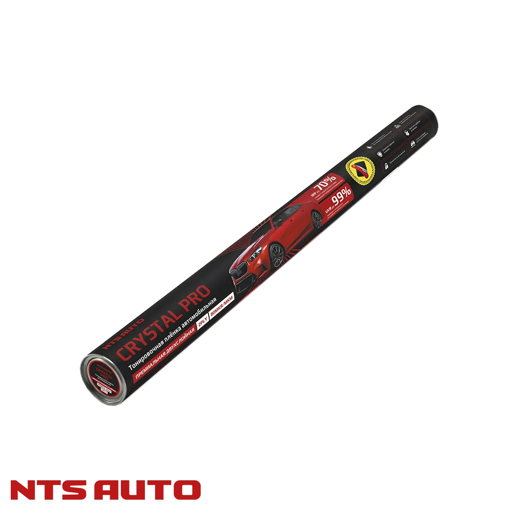 Тонировочная пленка в тубусе 2 мил 20% 0,5мX3м серия CRYSTAL PRO